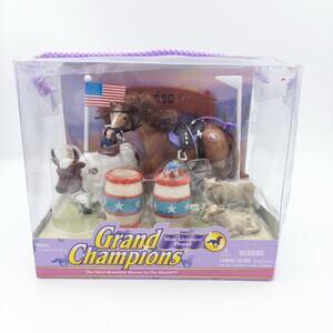 NEW Grand Champions Mini Rodeo Adventure Playset 50064 Empire Toys Horse Bull